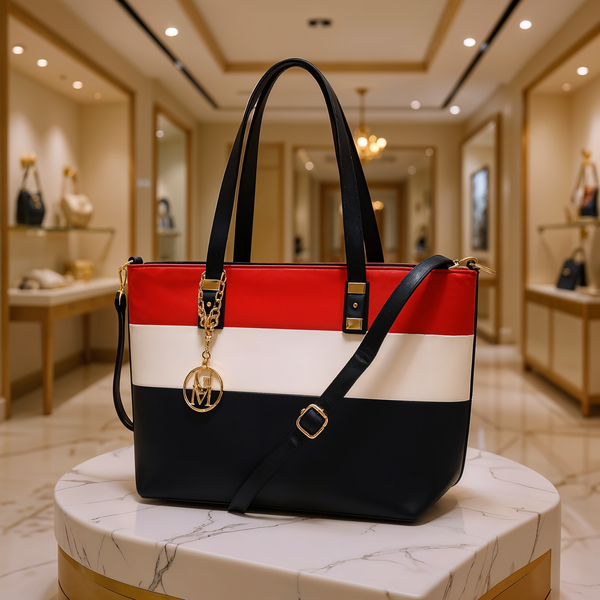 Borsa La Rugiada firmata Gyoiamea shopping tote capiente spalla multicolore