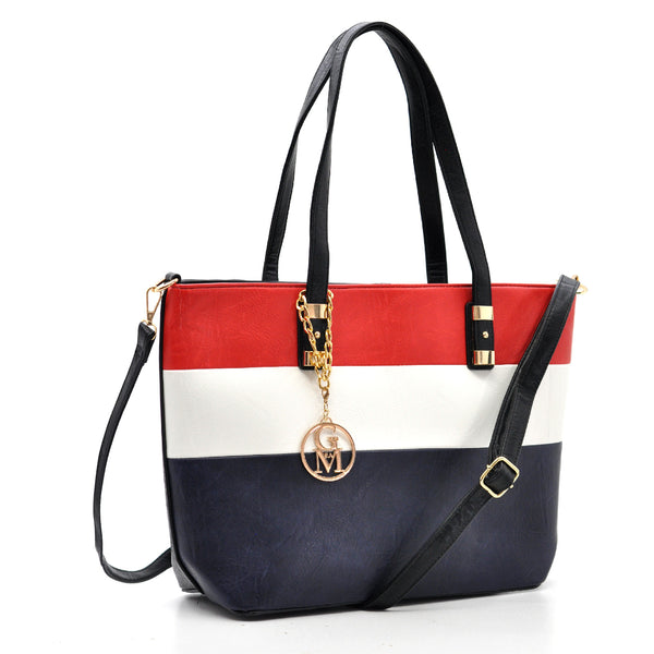 Borsa La Rugiada firmata Gyoiamea shopping tote capiente spalla multicolore