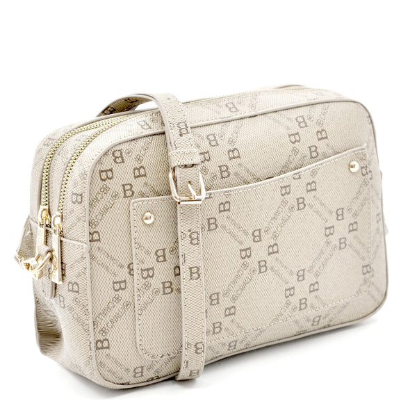 Borsa tracolla firmata B.Cavalli in simil pelle pregiata tasche con cerniera fantasia logata originale