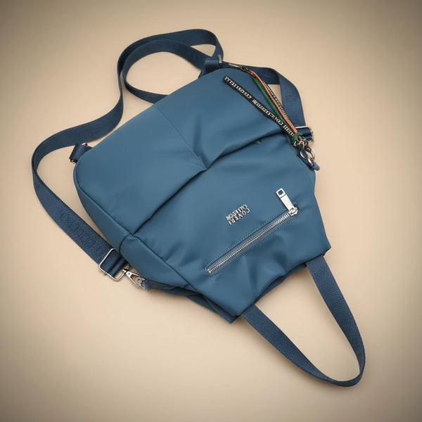 borsa zaino 2in1 nylon COVERI TRASFORMABILE donna casual passeggio nuovo casual