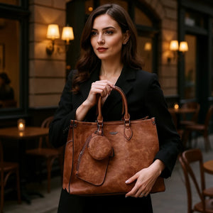 NAZZARENO GABRIELLI - Borsa shopping bauletto Coveri portamonete e pochette elegante casual capiente unica tinta nuovo