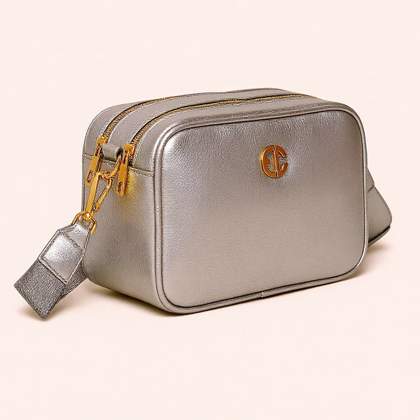 ENRICO COVERI - borsa elegante borsetta tracolla a mano simil pelle