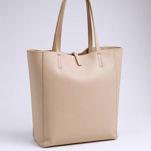 Borsa vera pelle shopping capiente unica tinta nuovo shopping  capiente donna