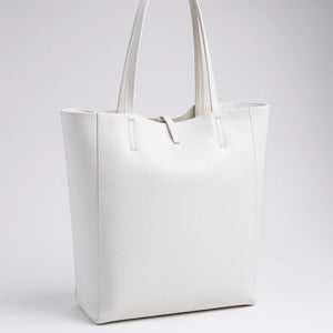 Borsa vera pelle shopping capiente unica tinta nuovo shopping  capiente donna