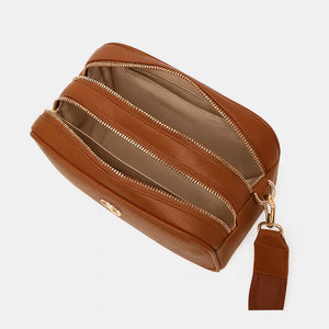 ENRICO COVERI - borsa elegante borsetta tracolla a mano simil pelle