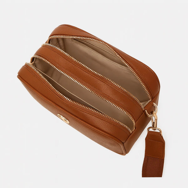 ENRICO COVERI - borsa elegante borsetta tracolla a mano simil pelle