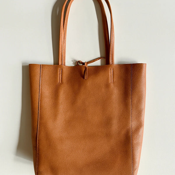 Borsa vera pelle shopping capiente unica tinta nuovo shopping  capiente donna