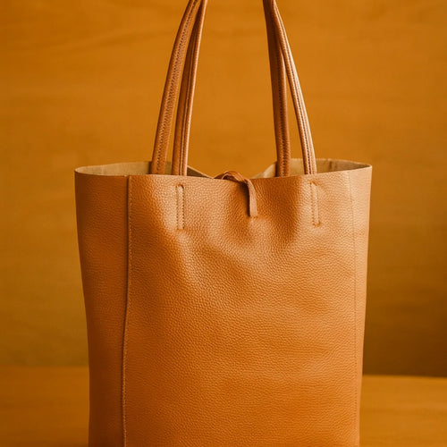 Borsa vera pelle shopping capiente unica tinta nuovo shopping  capiente donna