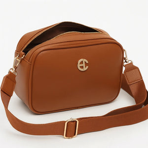 ENRICO COVERI - borsa elegante borsetta tracolla a mano simil pelle