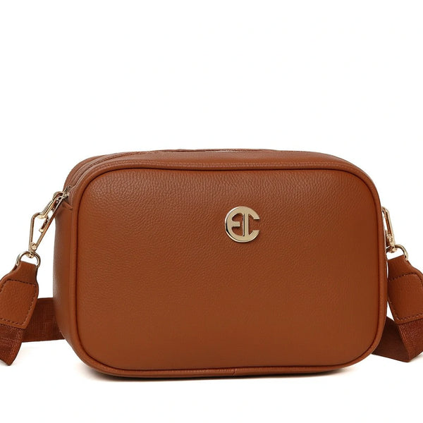 ENRICO COVERI - borsa elegante borsetta tracolla a mano simil pelle