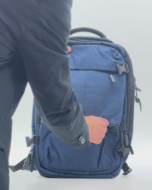 ORION - Zaino Uomo Antifurto Impermeabile USB – Elegante e Capiente per Scuola, Lavoro o Viaggio