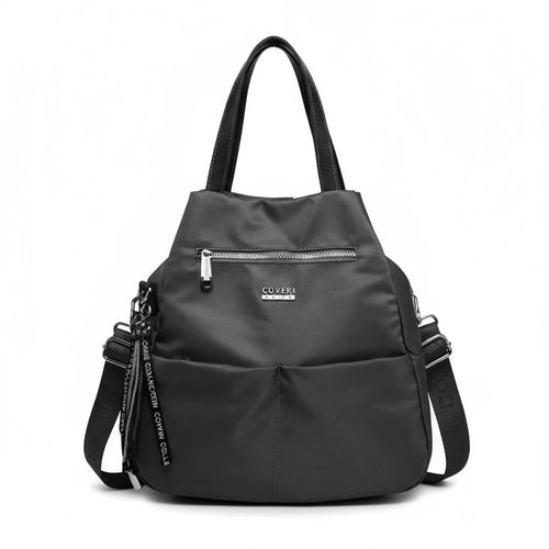 borsa zaino 2in1 nylon COVERI TRASFORMABILE donna casual passeggio nuovo casual