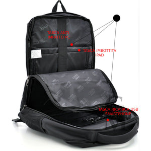 Zaino Coveri rigido dottore avvocato casual nuovo porta pc ufficio laptop ipad