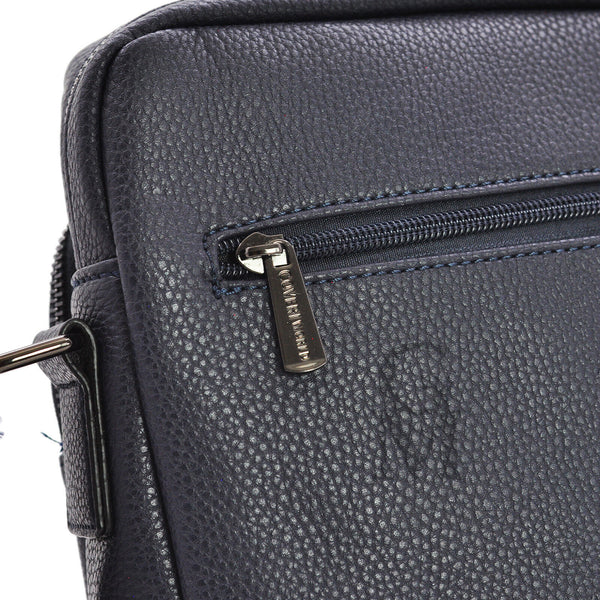 Borsello Uomo COVERI blu Borsa Tracolla in Pelle Grande Nero Marrone per Lavoro