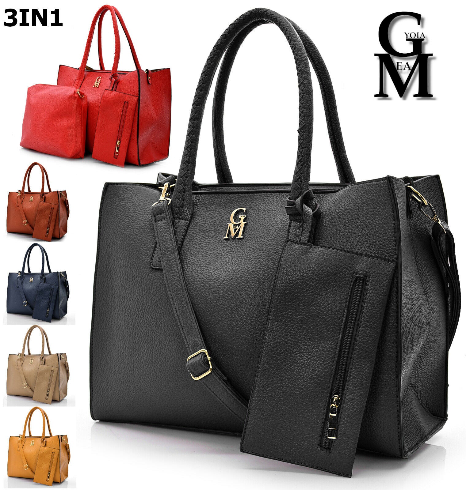 Borsa Donna Elegante Con Ciondolo Nappa - Pelle PU - Tracolla Regolabile - Rosa - Foto 4