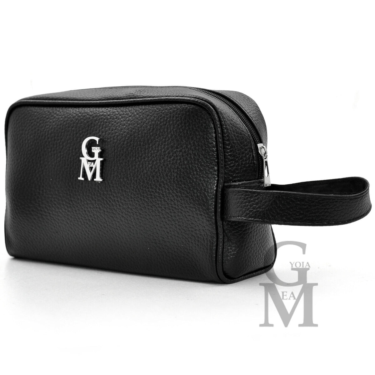 Pochette originale GM MODA uomo borsa mano pelle nero sport cintura uomo  viaggio