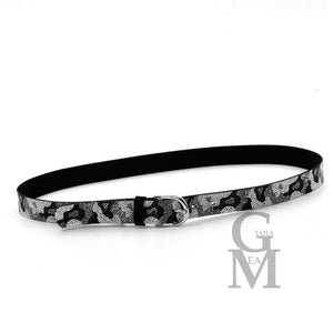 Cintura donna gioiello strass sexy brillantini glitter maculata leopardo cintura