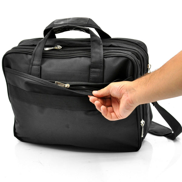 Borsa uomo bussines tessuto tecnico lavoro tracolla a4 pc studio portadocumenti