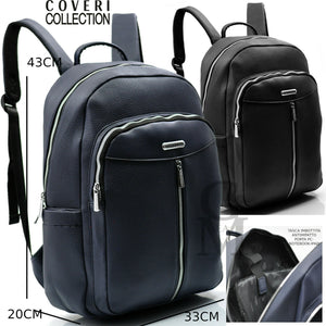Zaino coveri pelle elegante casual nuovo MILANO italy porta pc ufficio sportivo