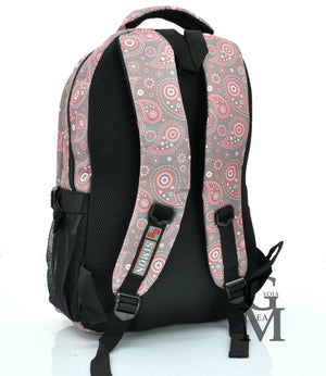Zaino imbottito scuola impermeabile fantasia rosa etnico superiori medie pc 2020