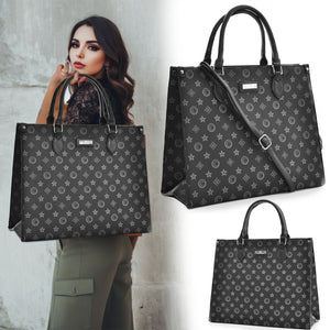 Borsa originale firmata COVERI nera tracolla spalla fantasia fiori gigante nuova