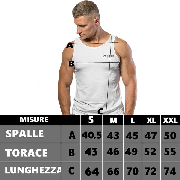 6 Pack Canotta canottiera casual notte sport Uomo KAPPA  Intima SlimFit Cotone