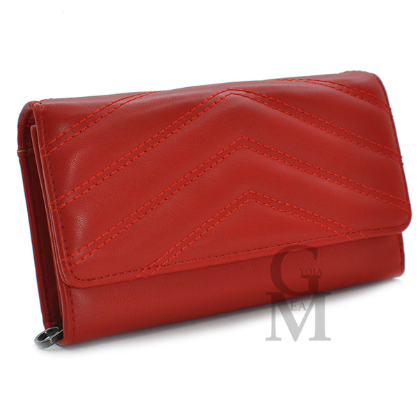 Portafoglio Donna elegante Pelle trapuntata spina di pesce moda carte di credito