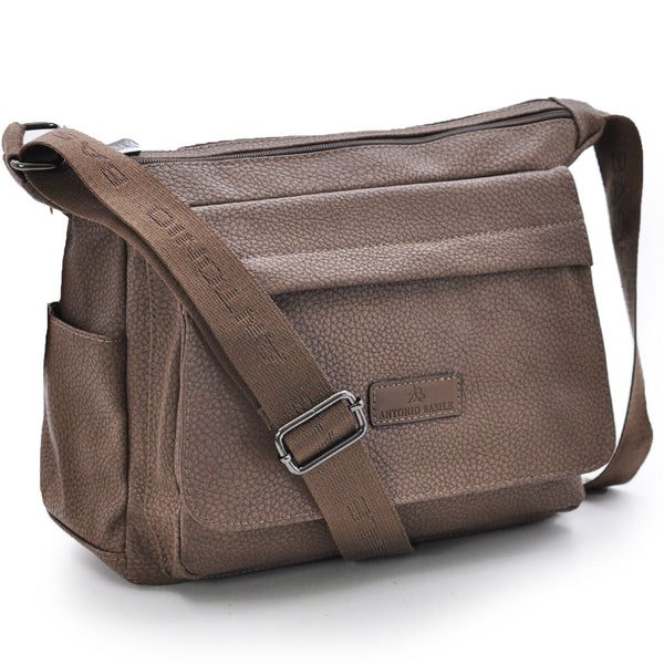 Borsa Donna Charro in Pelle con Tracolla Capiente Multi Tasche giornaliera