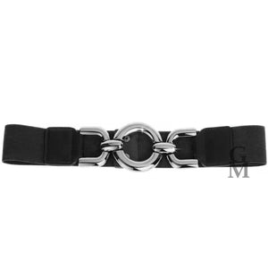 Cintura cinturone cinta donna larga elastica elegante casual made in italy nero