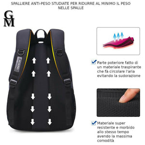Zaino capiente ganci sicurezza liceo universitá scuola capiente ragazzo ragazza