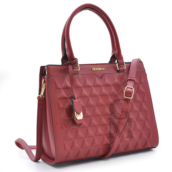 Borsa donna originale firmata H. FIRENZE rigida pelle martellata nuova piccola