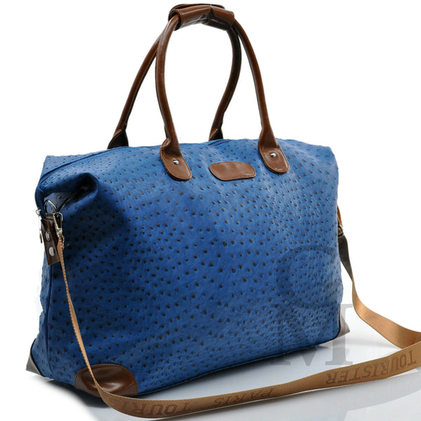 Borsone uomo viaggio lavoro tracolla pelle struzzo borsa voli palestra dottore