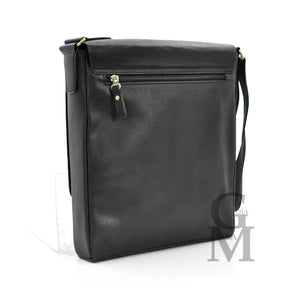 Gyoiamea borsello uomo pelle tracolla spalla nero moda porta casual zip GRANDE
