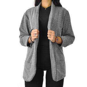 Giacca sale e pepe nuova donna elegante blazer morbida aperta tailleur passeggio