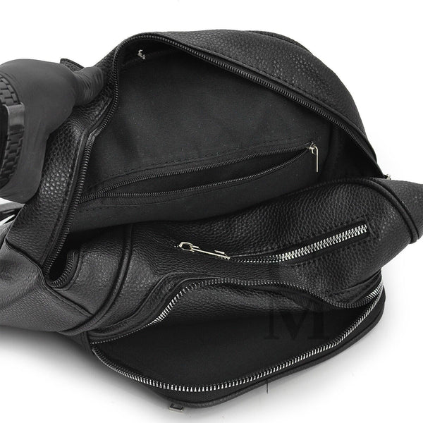 Gyoiamea zaino firmato originale zainetto cinghie casual passeggio nero cinture