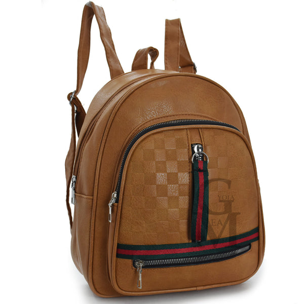 Zaino zainetto strisci verde rossa semplice particolare casual passeggio sport