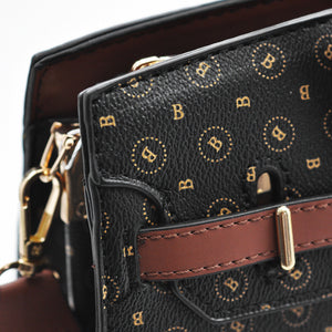 BRICIOLE borsa donna bauletto valigetta 24h cartella casual fantasia LOGO