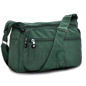 Borsa casual colorata donna tracolla nylon tasche grande tessuto tela