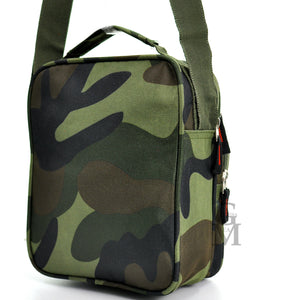 Borsello 6 tasche uomo fantasia militare mimetico borsellino tessuto tracolla