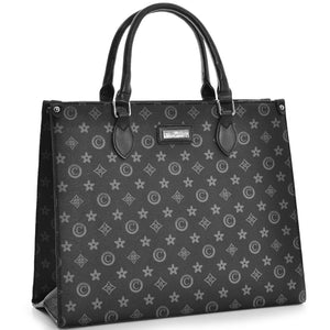 Borsa originale firmata COVERI nera tracolla spalla fantasia fiori gigante nuova