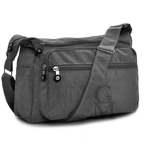 Borsa casual colorata donna tracolla nylon tasche grande tessuto tela