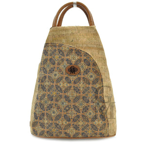 Zaino GM sughero casual zainetto colorato postina floreale fantasia fiori moda