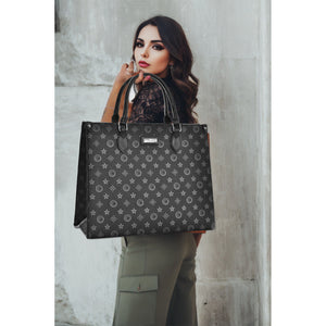 Borsa originale firmata COVERI nera tracolla spalla fantasia fiori gigante nuova