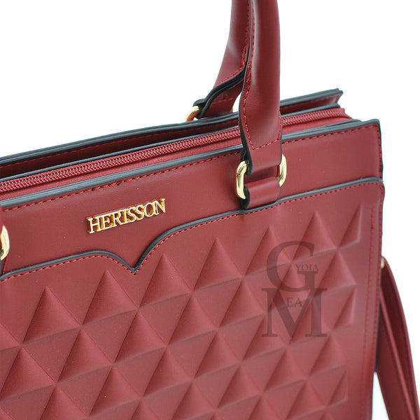 Borsa donna originale firmata H. FIRENZE rigida pelle martellata nuova piccola