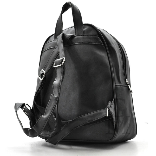 GM Zaino donna zainetto ricamato borchiato casual borchie pelle viaggio nero