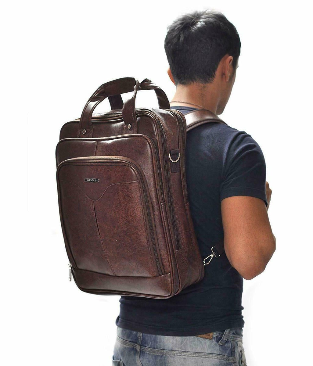 Zaino canvas tessuto rigido tracolla 2in1 Uomo Scuola Lavoro Viaggio p –  Gyoiamea