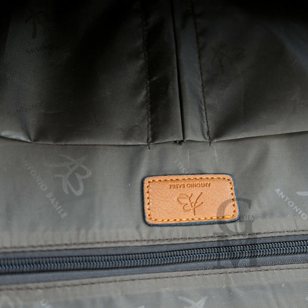 GM italia Zaino vintage uomo pelle grande nuovo USB viaggio marrone notebook pc