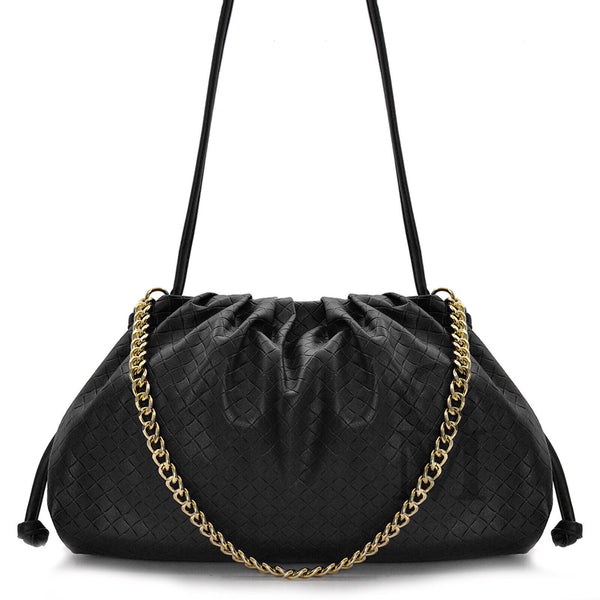 GM borsa nuvola pouch piccola donna elegante casual tracolla catena pelle zip
