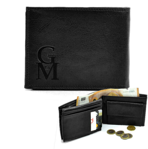 Pack 3in1 Borsello coveri uomo nero + portafoglio + cintura in vera pelle italy