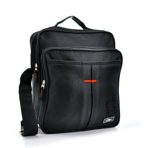 Borsello uomo borsa Or&mi tracolla grande attrezzi tablet Lavoro Tela Nero ipad